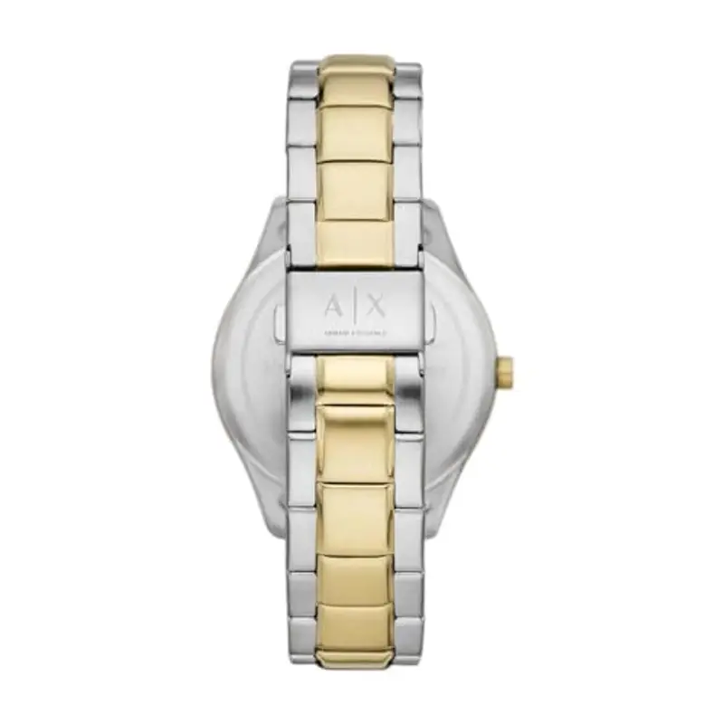 Armani Exchange orologio per uomo, movimento cronografo e cassa orologio per 42 mm con cinturino in acciaio inossiorologio perbile, pelle o silicone, Tonalità argento e oro miniatura 3