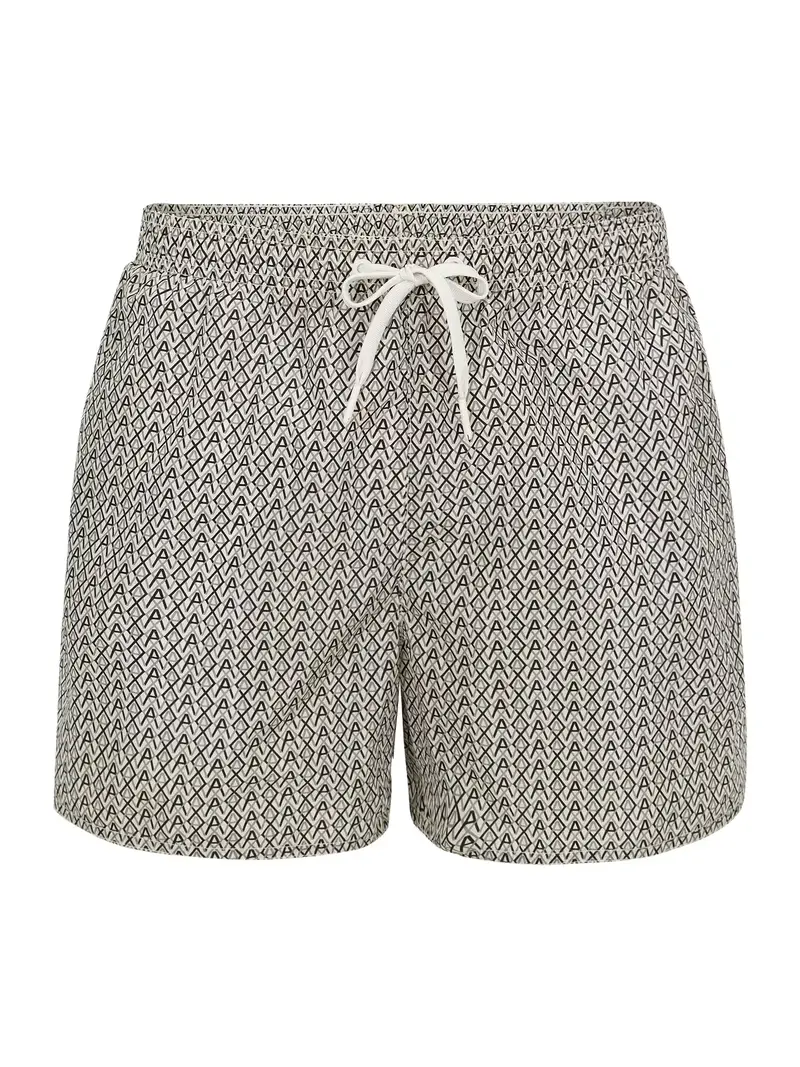 Pantaloncini da bagno crema / nero