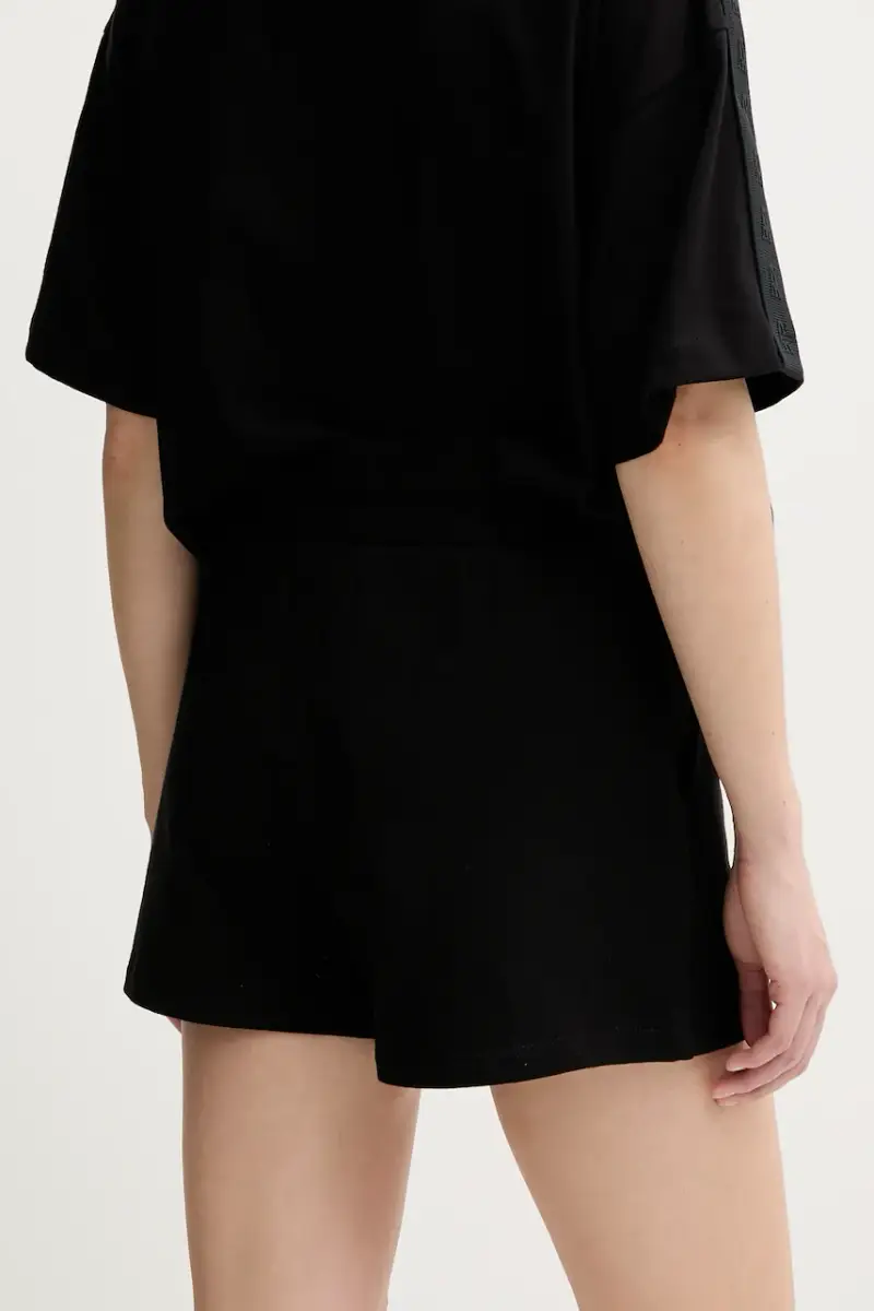 pantaloncini in cotone colore nero XW000498 AF12739 miniatura 3