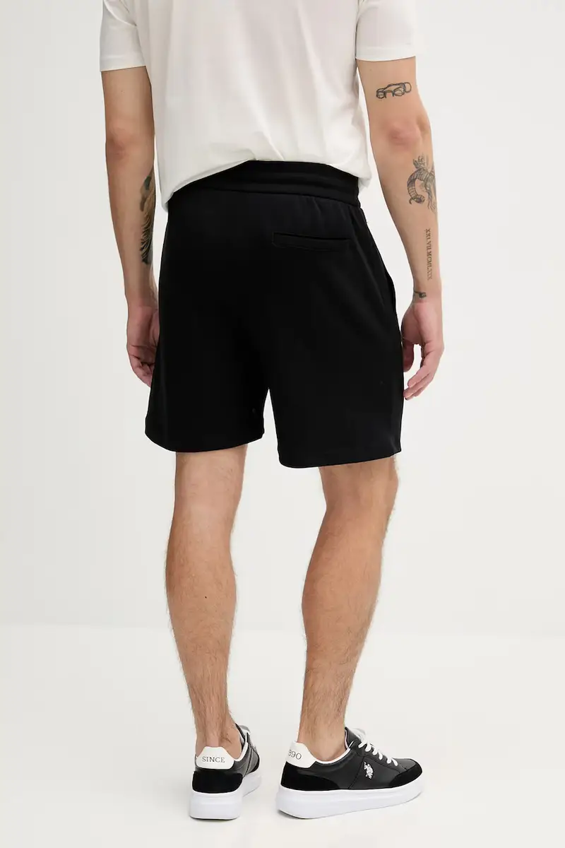 pantaloncini in cotone uomo colore nero XM000534 AF10365 miniatura 3