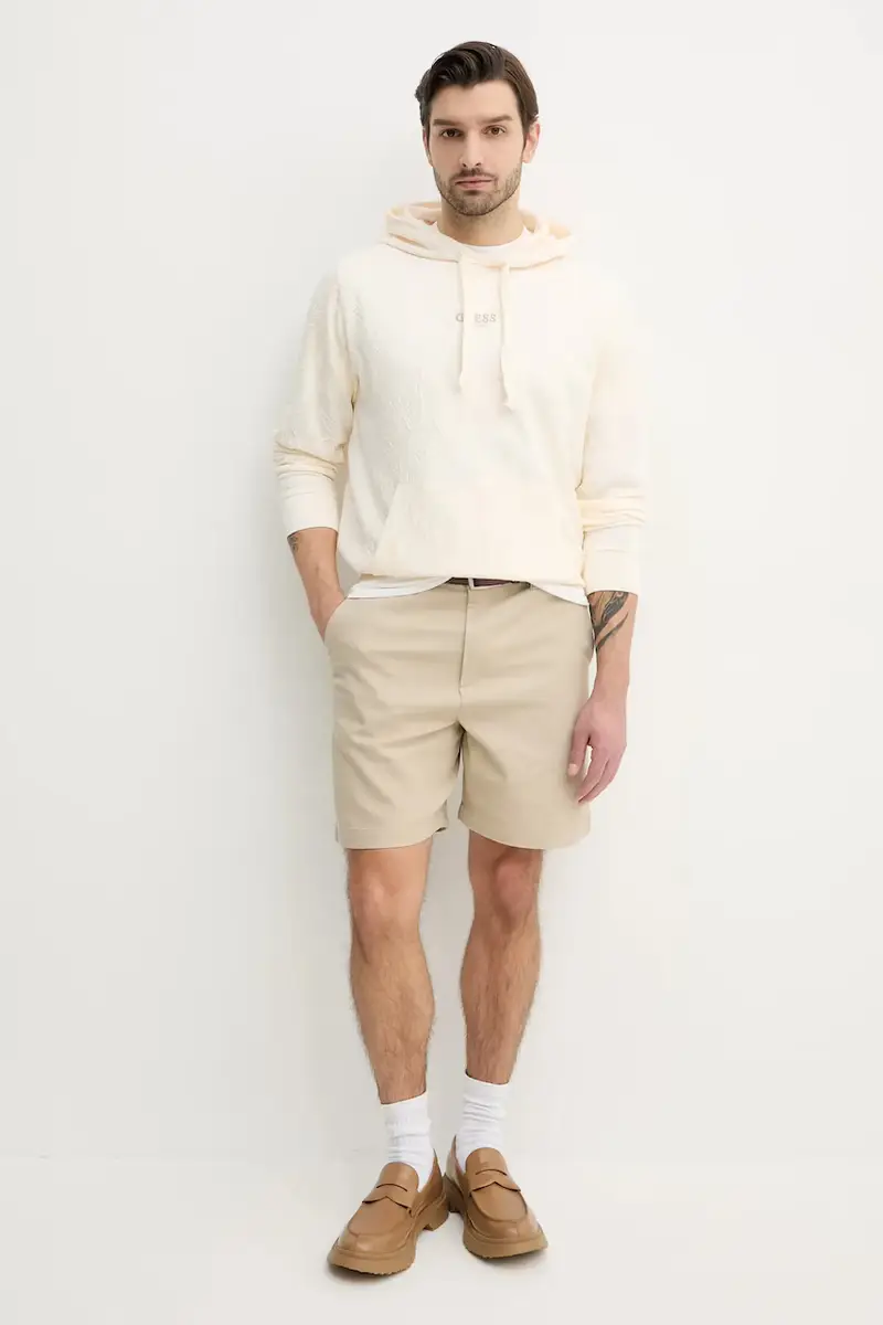 pantaloncini uomo colore beige XM000419 AF13179 miniatura 2