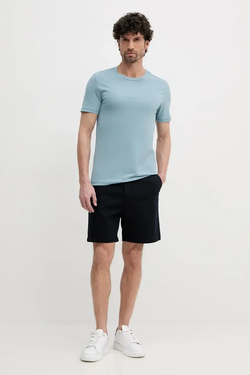 pantaloncini uomo colore blu navy XM000419 AF13179 miniatura 2