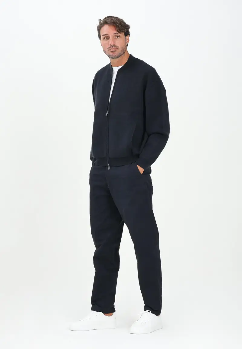 Pantalone blu da uomo miniatura 2