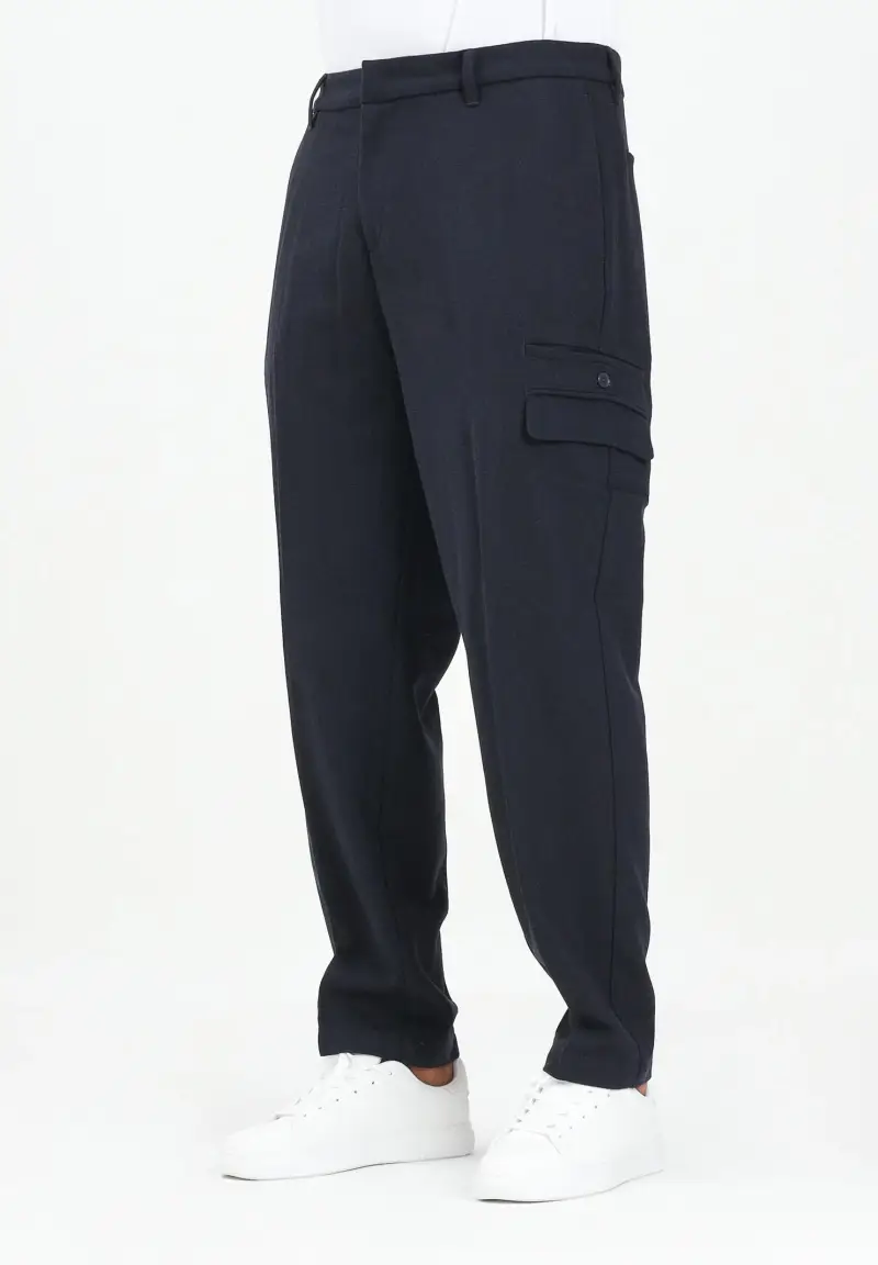 Pantalone casual blu da uomo