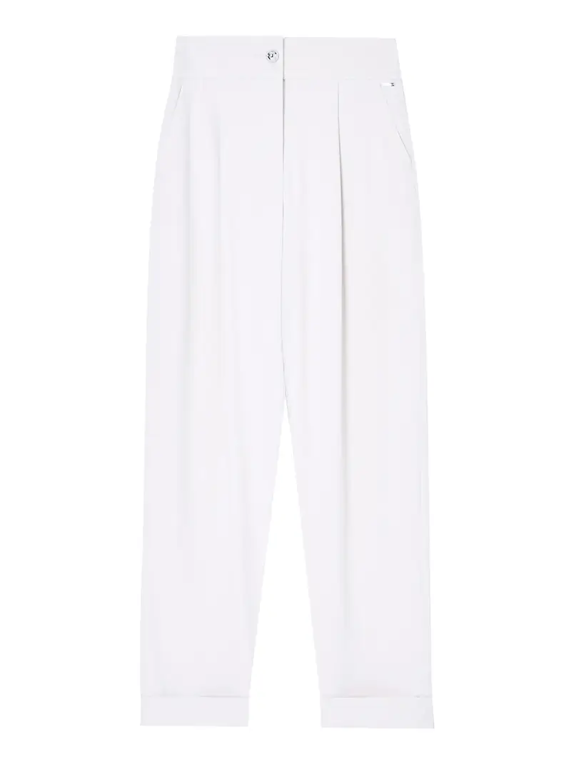 pantalone chino armani exchange da donna - avorio