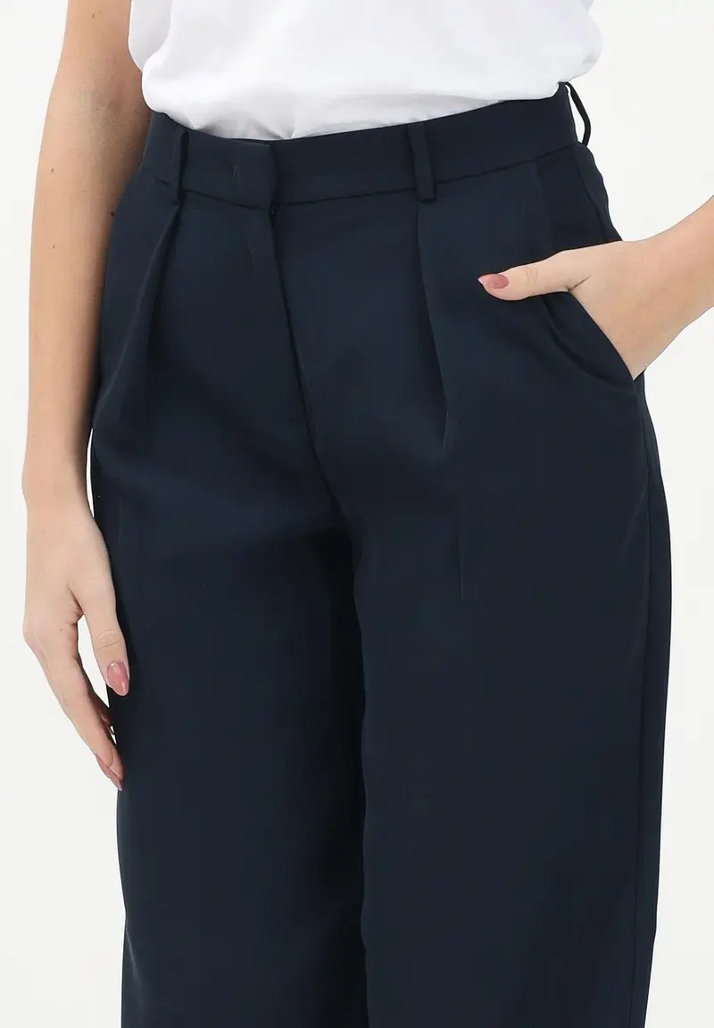 ARMANI EXCHANGE Pantalone elegante blu da donna miniatura 2