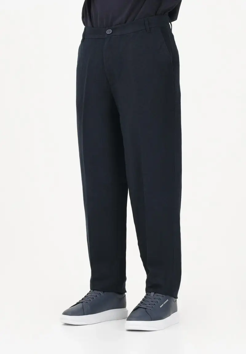 Pantalone elegante blu da uomo