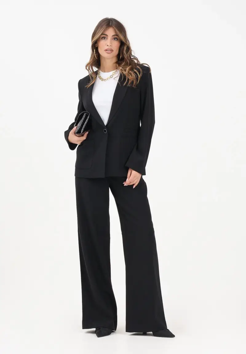 Pantalone elegante nero da donna miniatura 2