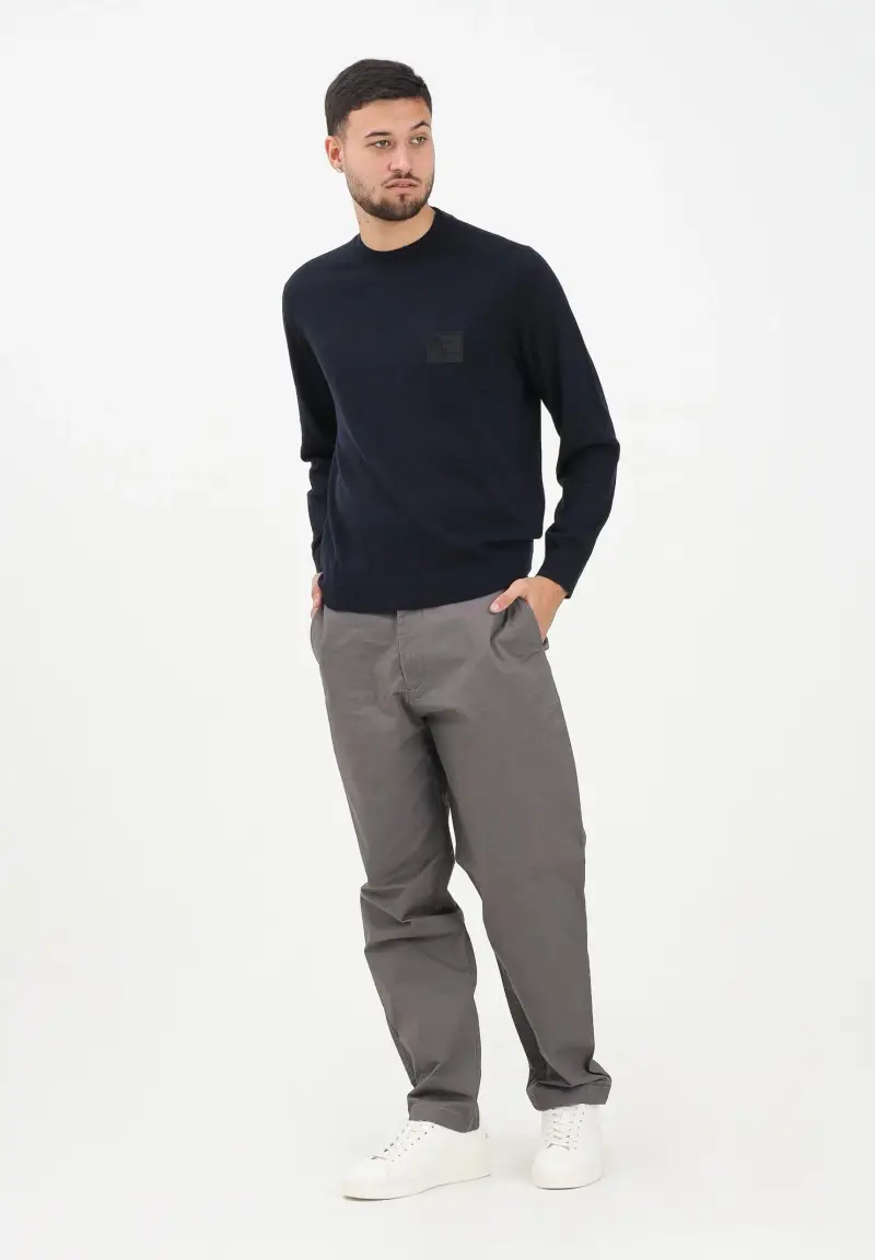 Pantalone grigio da uomo miniatura 2