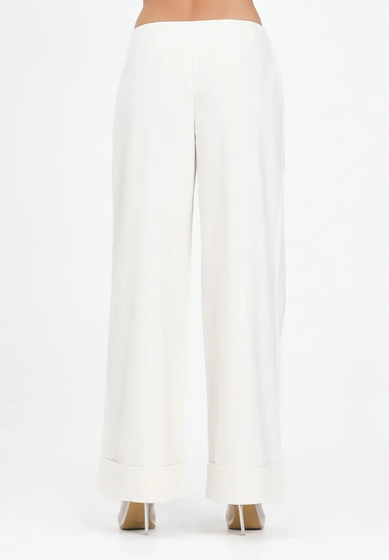 ARMANI EXCHANGE Pantalone panna da donna con piega miniatura 3