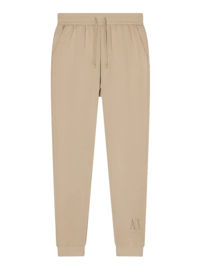 pantalone tuta armani exchange da donna - beige