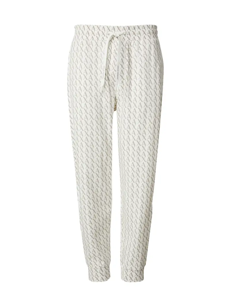 ARMANI EXCHANGE Pantaloni  beige / bianco