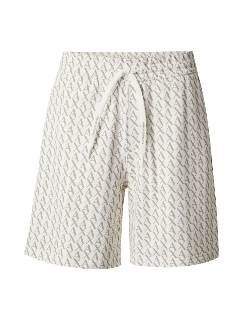 Pantaloni beige / bianco