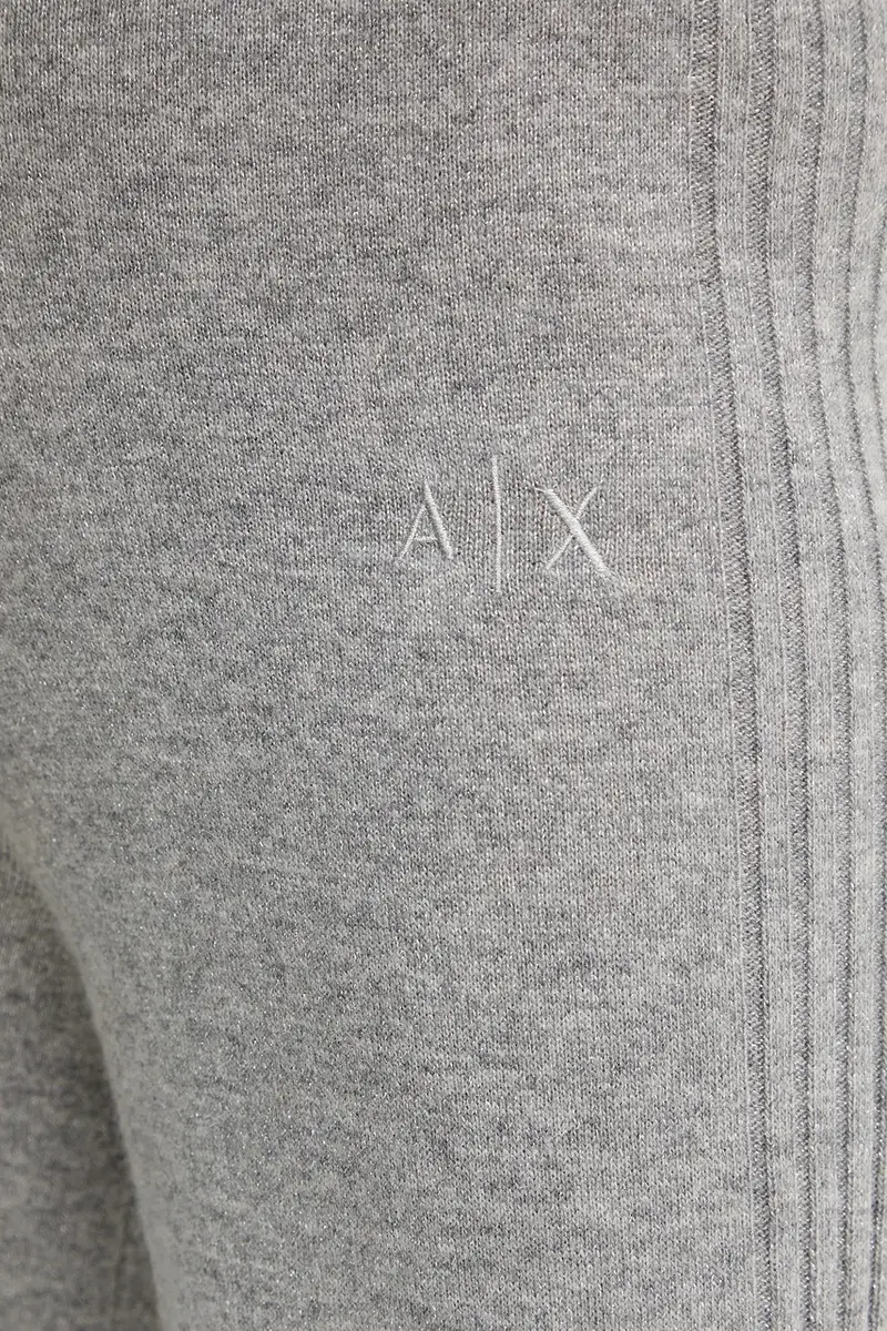 pantaloni con lana colore grigio XW001165 AF16181 miniatura 4