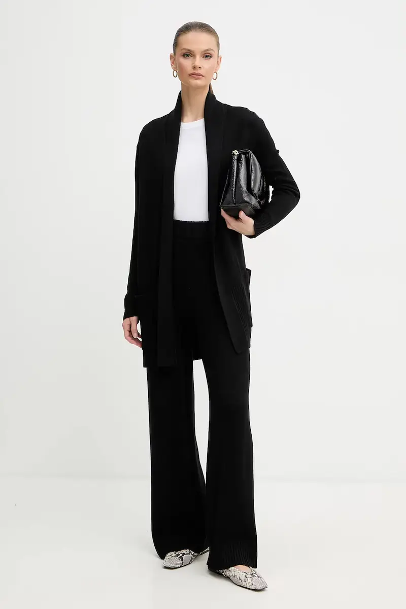 pantaloni con lana colore nero XW000769 AF13774 miniatura 2