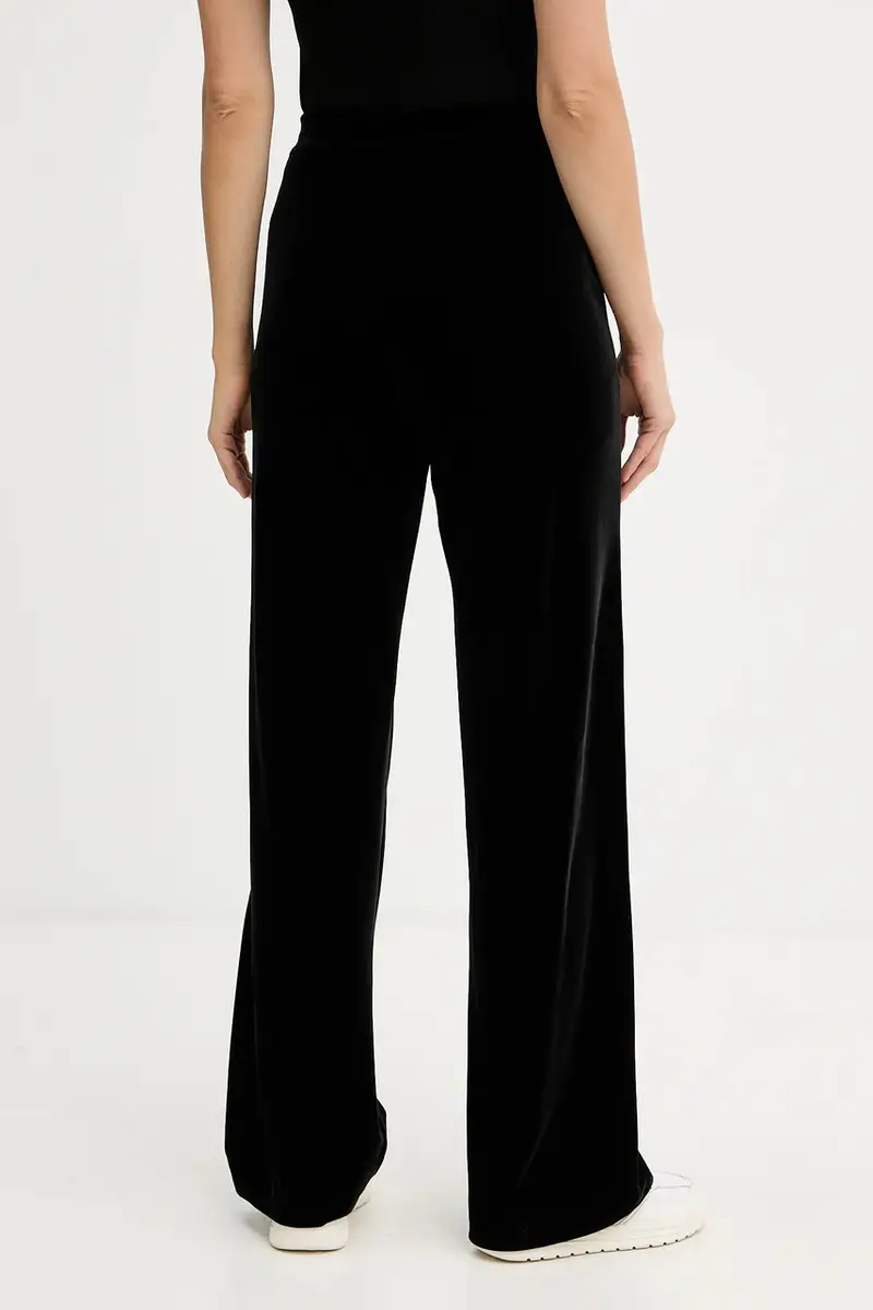 pantaloni da tuta in velluto donna colore nero XW000790 AF16147 miniatura 3