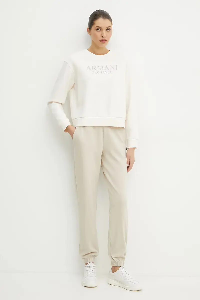 pantaloni della tuta donna colore beige XW000089 AF10172 miniatura 2