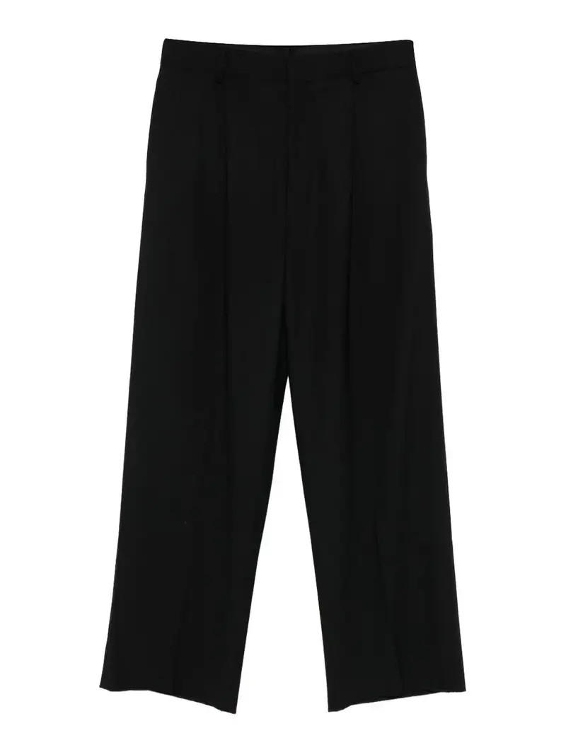 Pantaloni di lana Nero