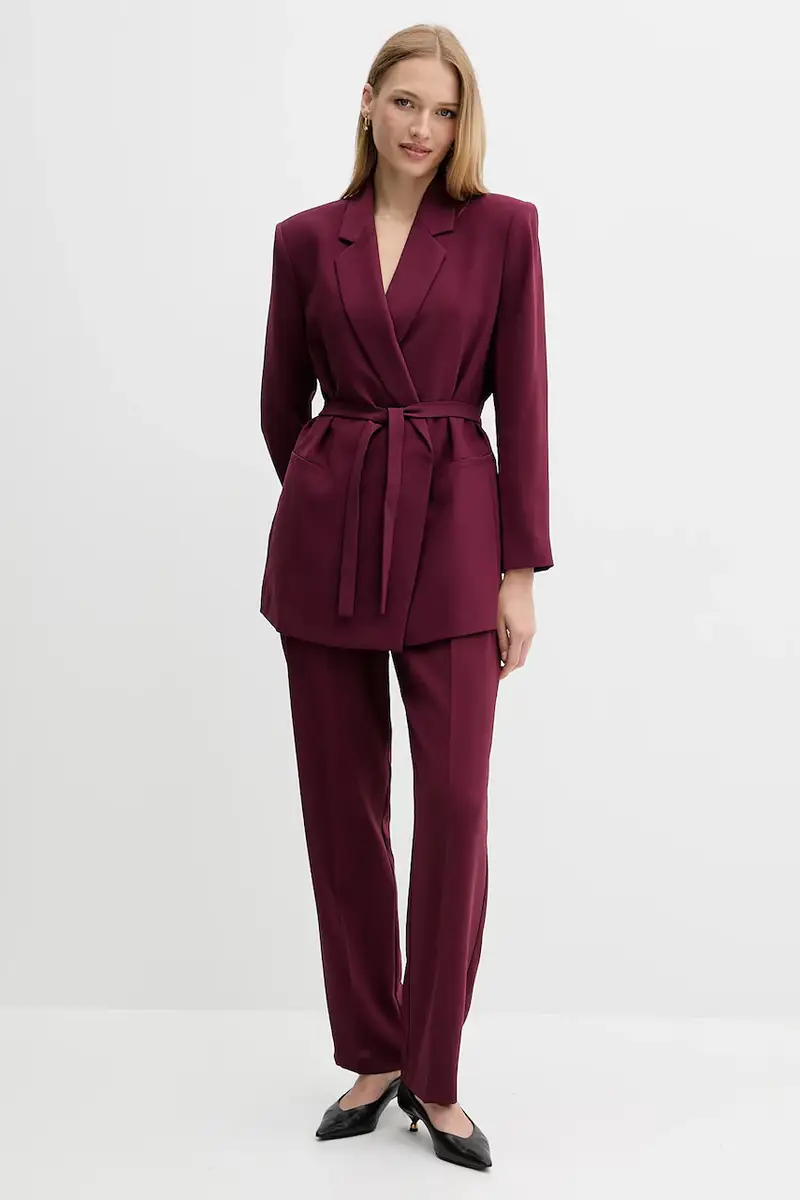 pantaloni donna colore granata XW000664 AF10872 miniatura 2