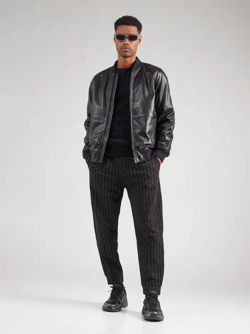 ARMANI EXCHANGE Pantaloni grigio scuro / nero miniatura 3