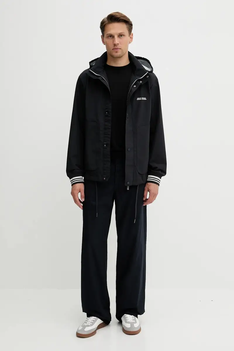 pantaloni in cotone uomo colore blu navy XM000076 AF11882 miniatura 2