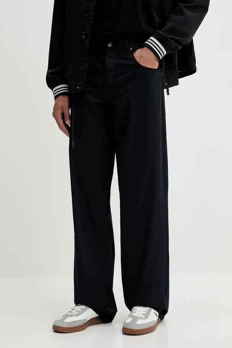 pantaloni in cotone uomo colore blu navy XM000076 AF11882