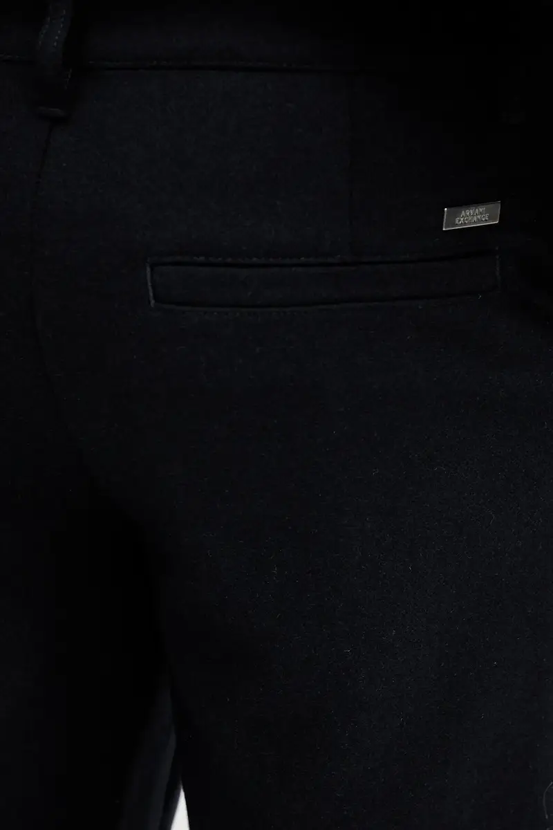 pantaloni in lana uomo colore blu navy XM001856 AF16644 miniatura 4