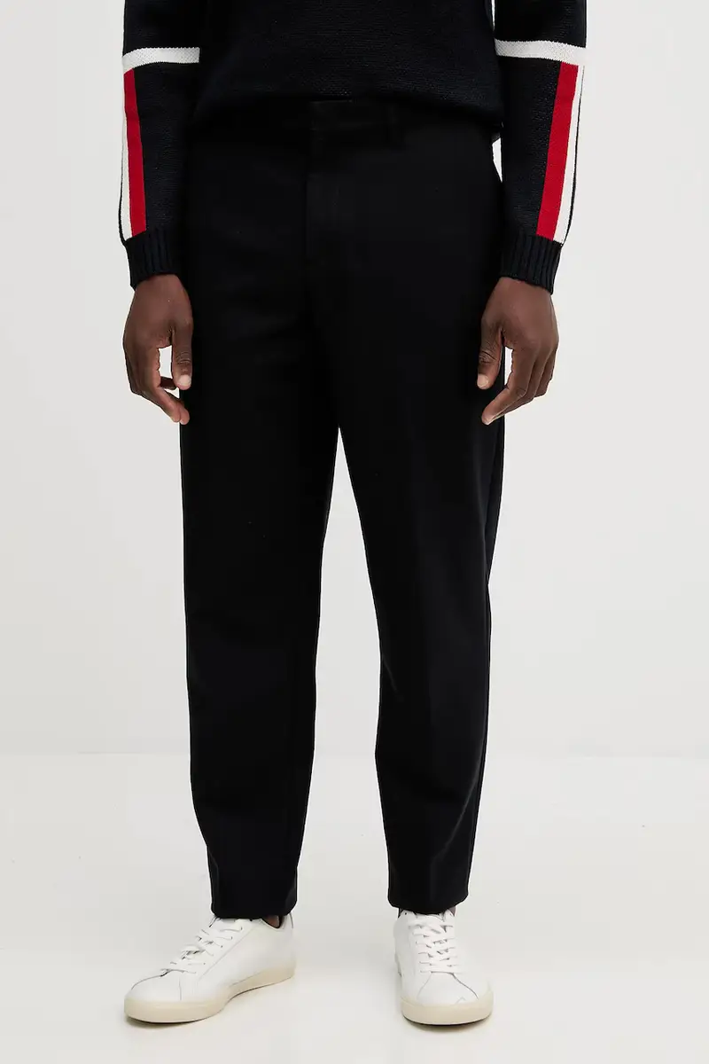 pantaloni in lana uomo colore blu navy XM001856 AF16644