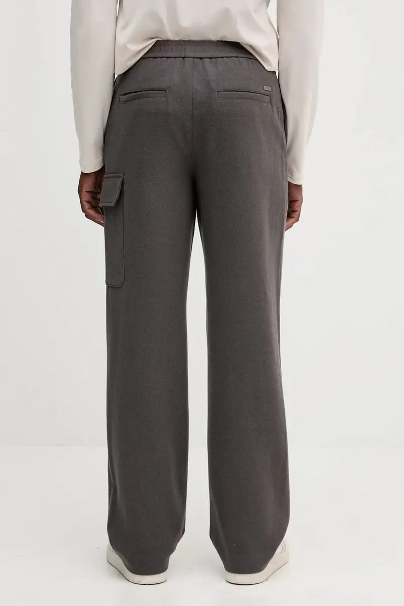 pantaloni in misto lana uomo colore marrone XM001214 AF16644 miniatura 3