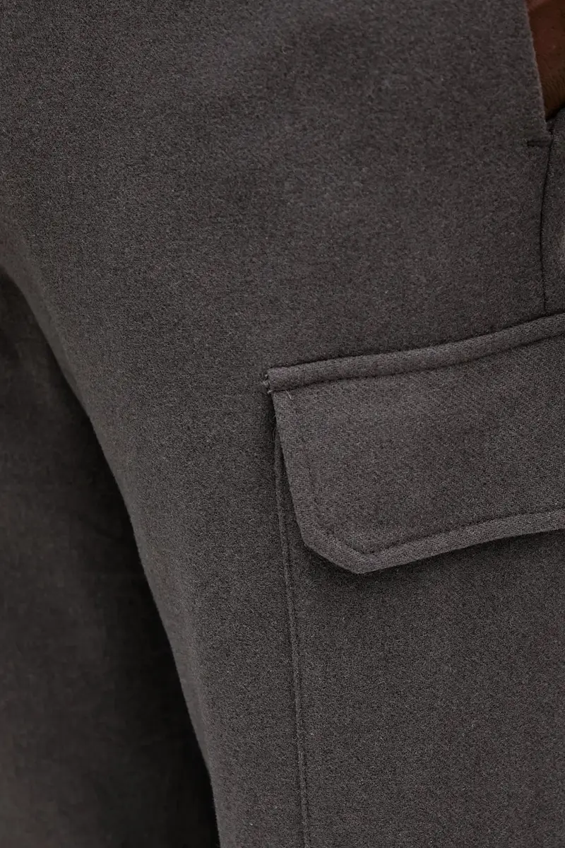 pantaloni in misto lana uomo colore marrone XM001214 AF16644 miniatura 4