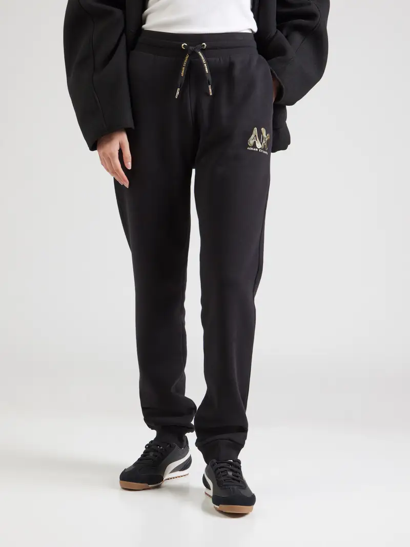 Pantaloni oro / nero miniatura 2