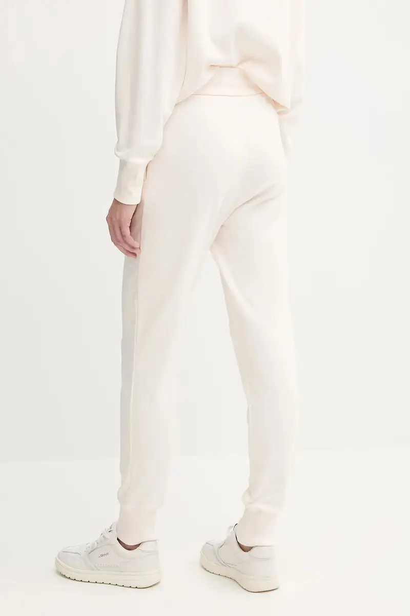 pantaloni tuta di cotone colore beige XW000497 AF12739 miniatura 3