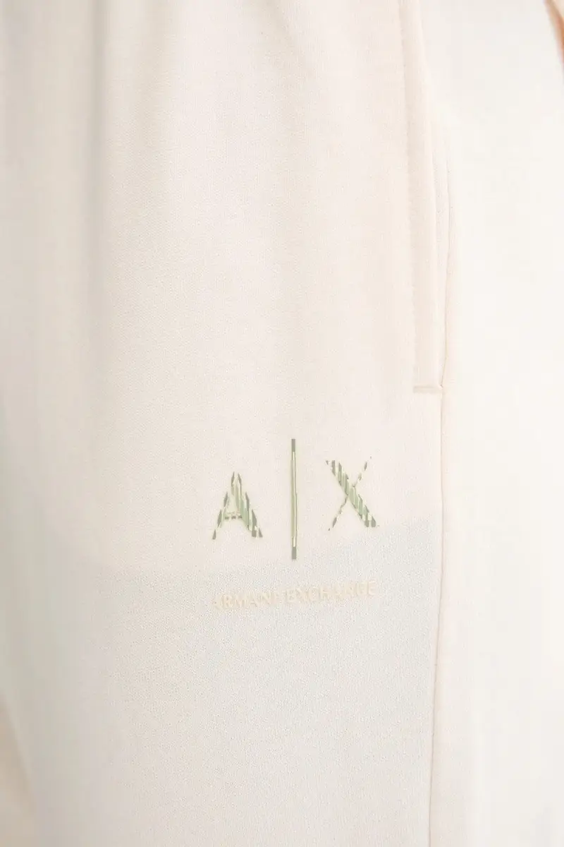 pantaloni tuta di cotone colore beige XW000497 AF12739 miniatura 4