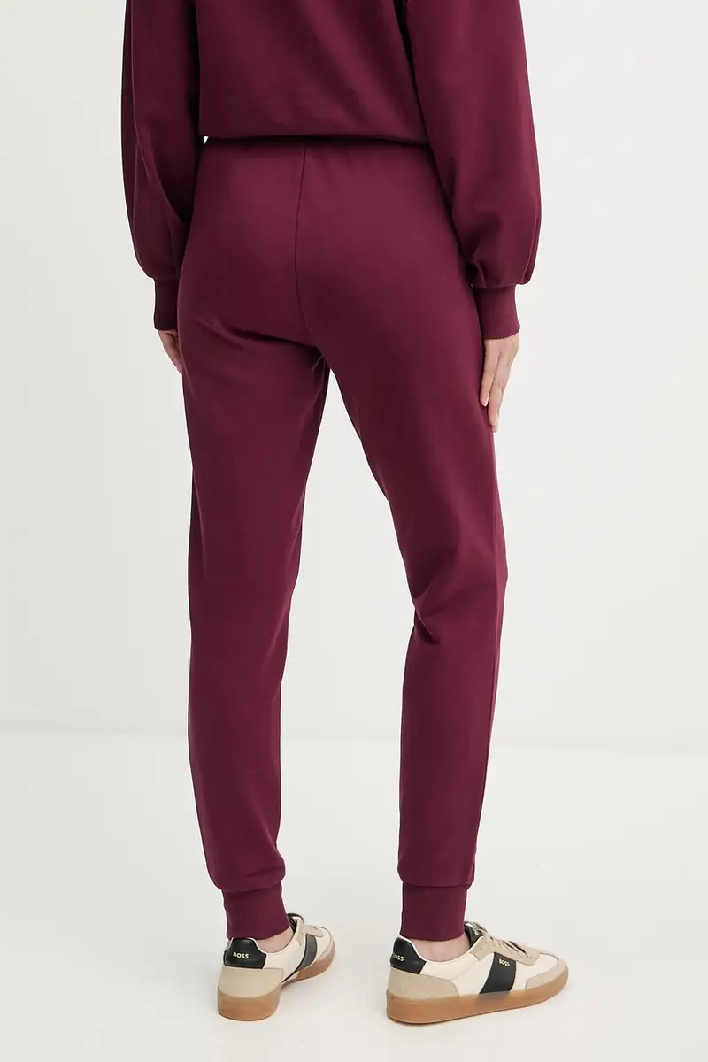 pantaloni tuta di cotone donna colore granata XW000986 AF16114 miniatura 3