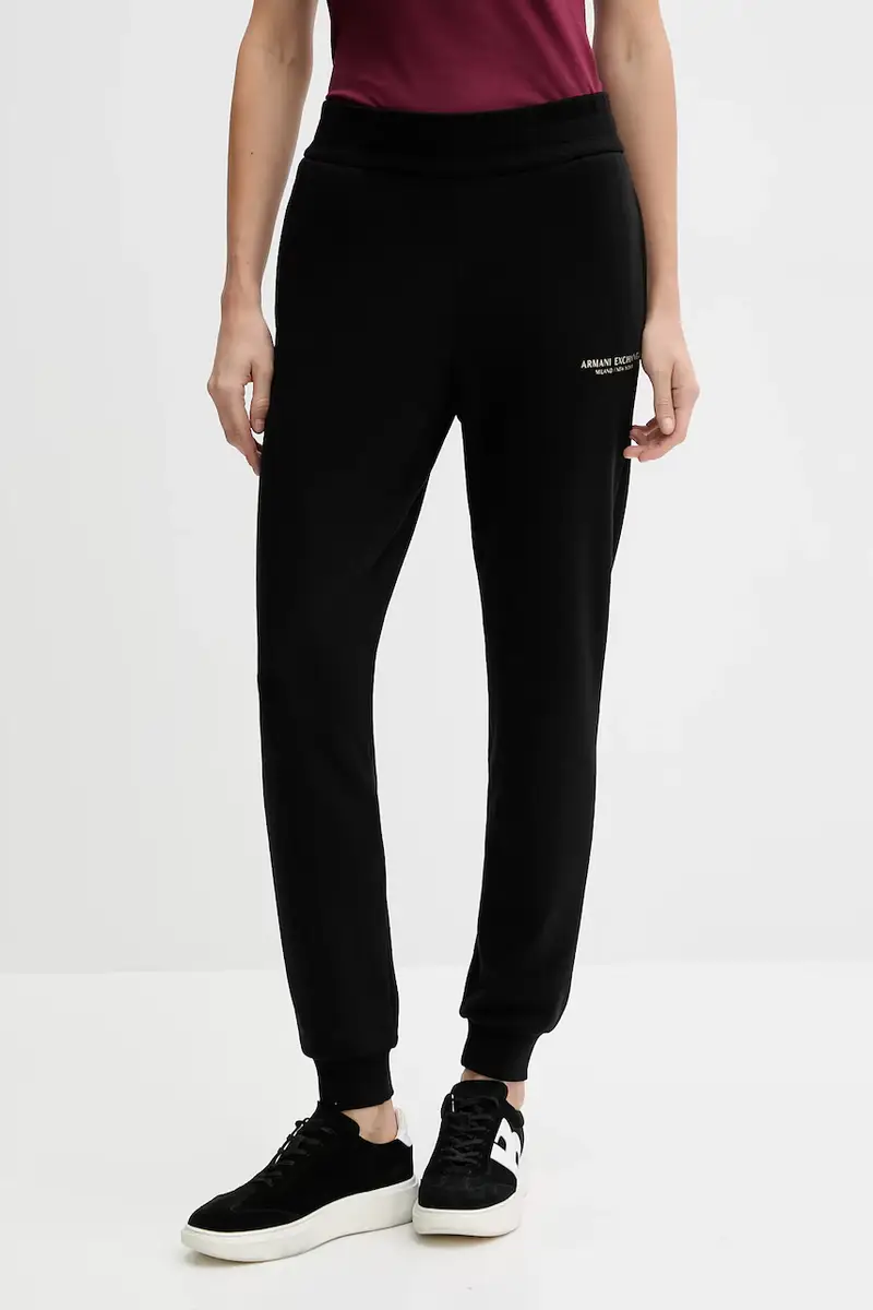 pantaloni tuta di cotone donna colore nero XW001454 AF10830