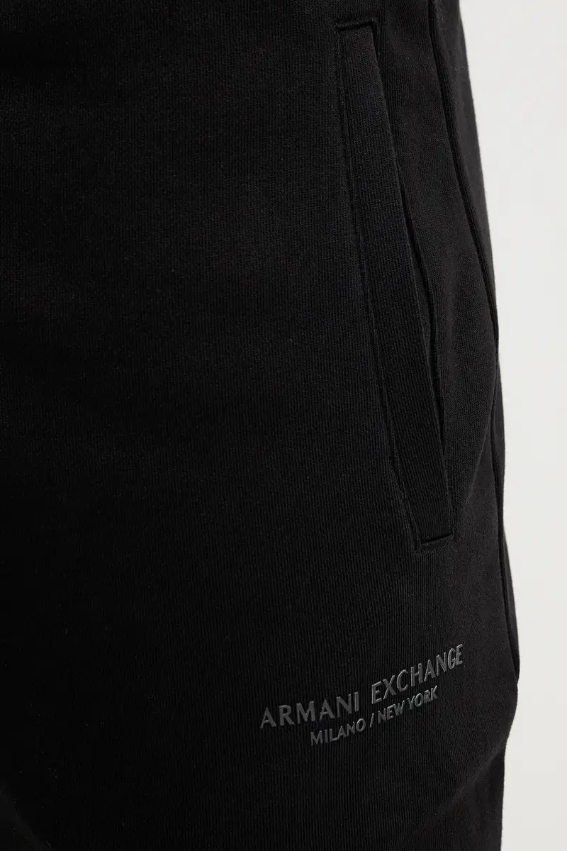 pantaloni tuta di cotone Nero miniatura 4