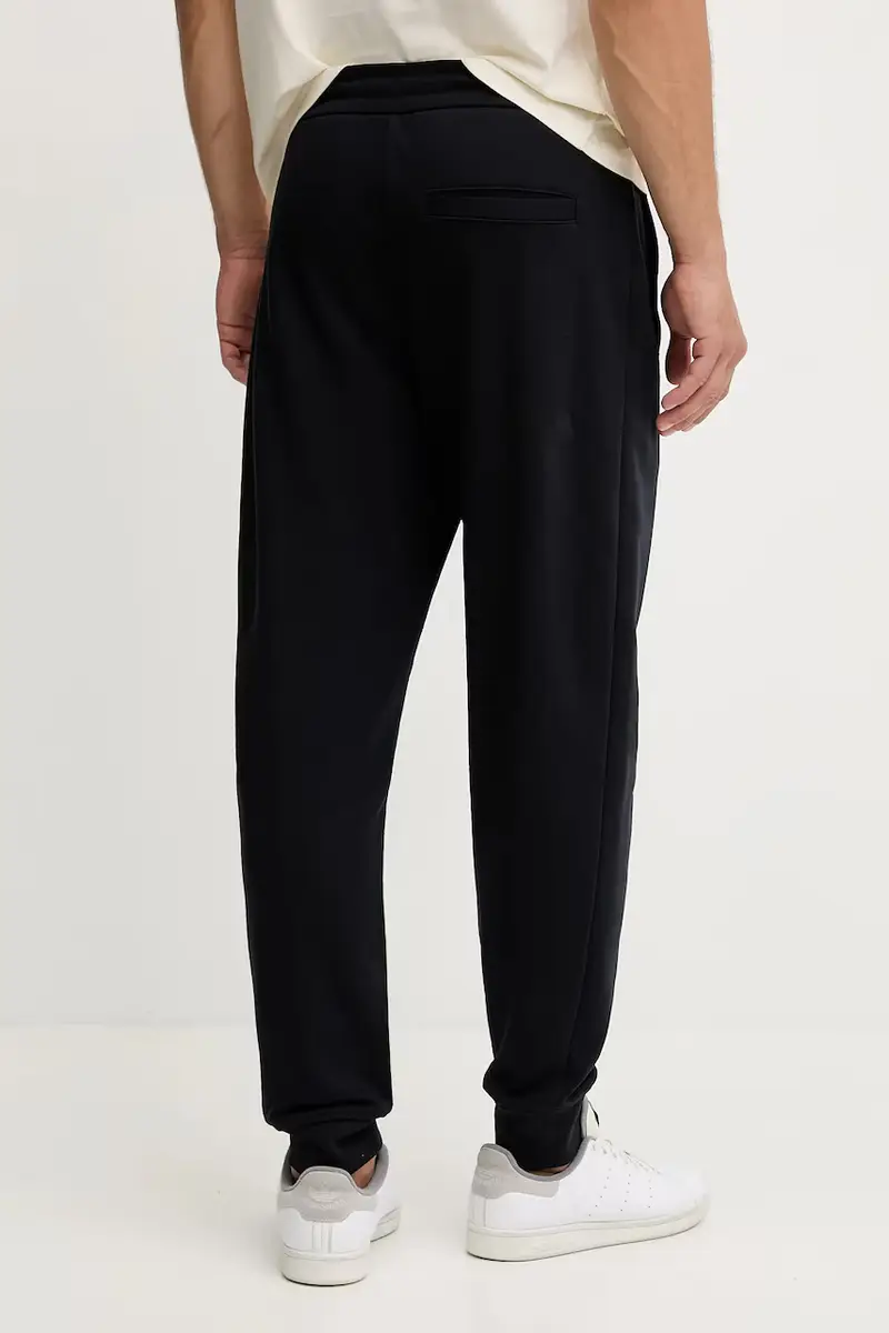 pantaloni tuta di cotone uomo colore blu navy XM001299 AF20934 miniatura 3