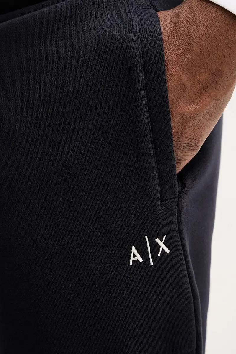 pantaloni tuta di cotone uomo colore blu navy XM001419 AF16434 miniatura 4