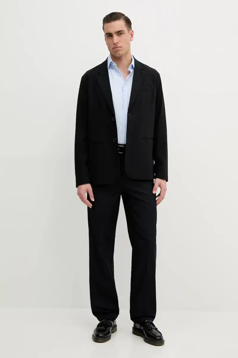 pantaloni uomo colore blu navy XM000207 AF12041 miniatura 2