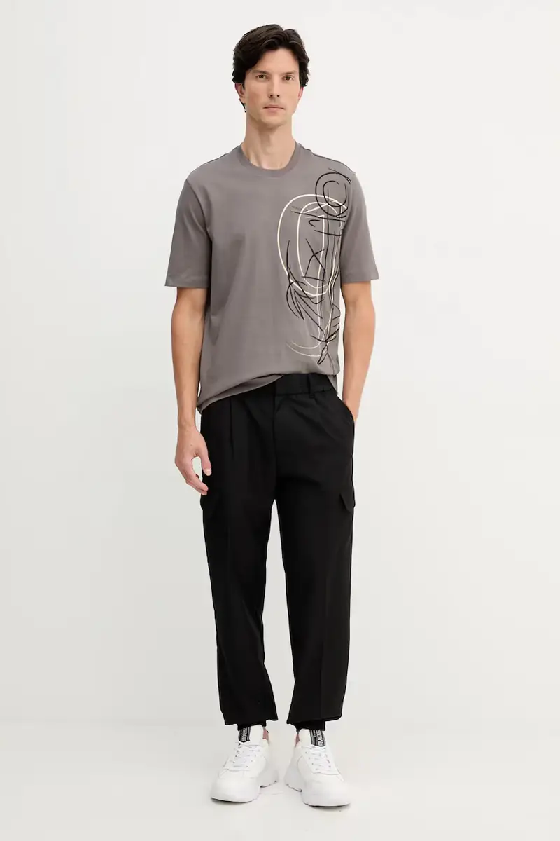 pantaloni uomo colore nero XM001208 AF12041 miniatura 2