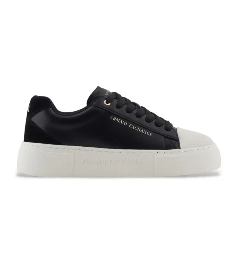 per donna. XW002154AF19536UC001 Sneakers nere morbide (35), Basso, Stringhe, Casual, Navy Pelle
