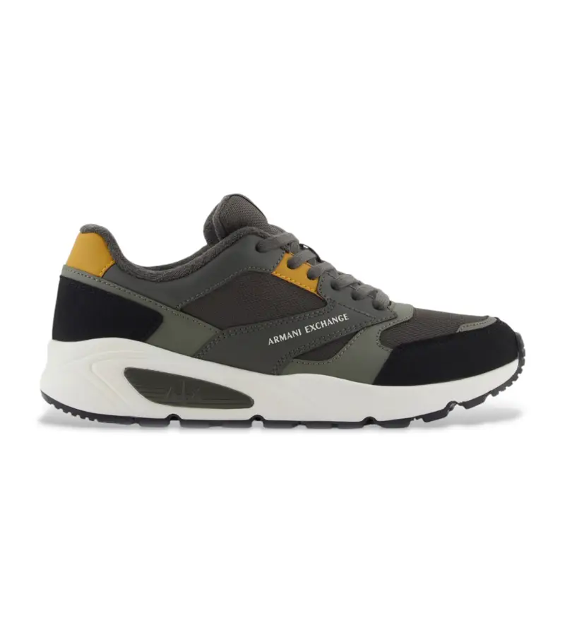 per uomo. XM001677AF17542U8144 Sneakers verdi Chimera (45), Basso, Stringhe, Casual, Verde Pelle