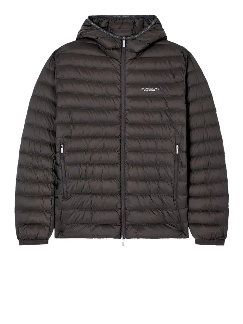 piumino armani exchange da uomo - marrone