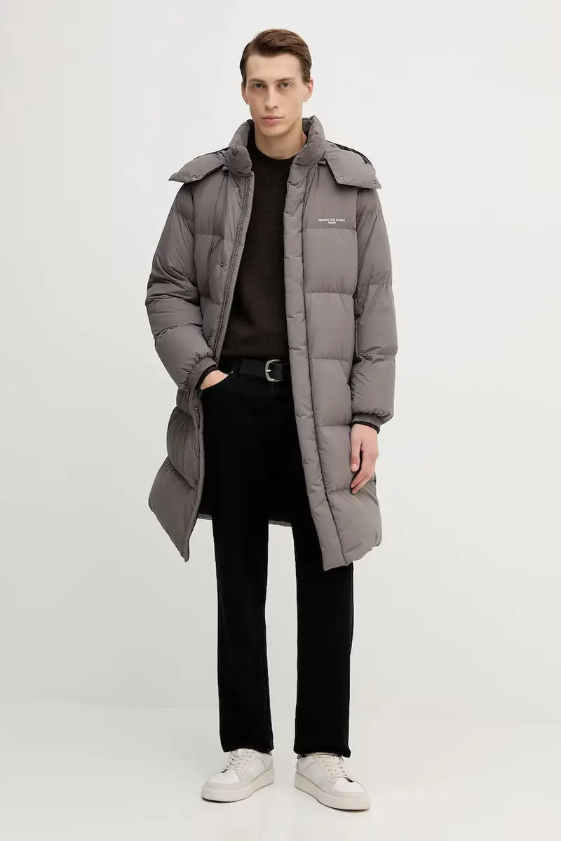 piumino colore grigio XM001846 AF16340 miniatura 2