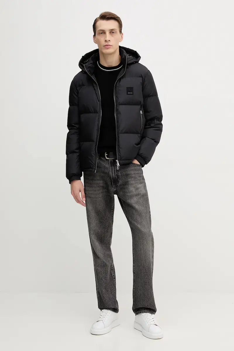 piumino colore nero XM000348 AF12286 miniatura 2