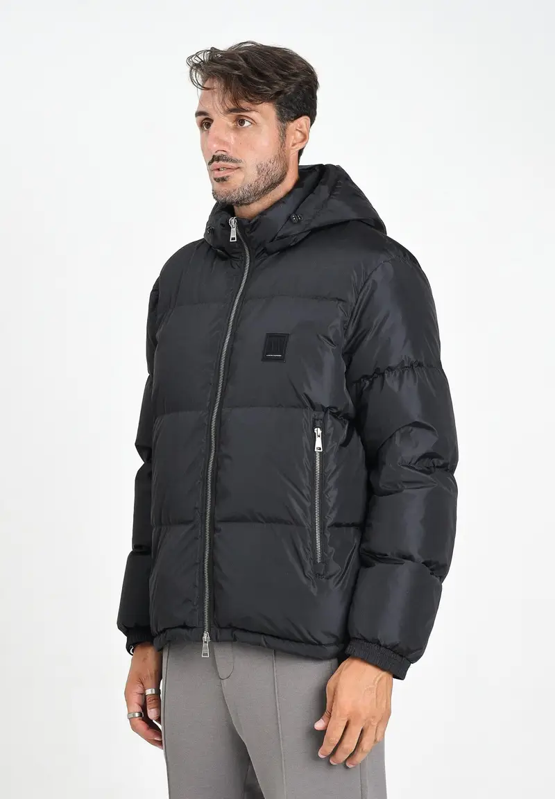 ARMANI EXCHANGE Piumino nero da uomo con logo