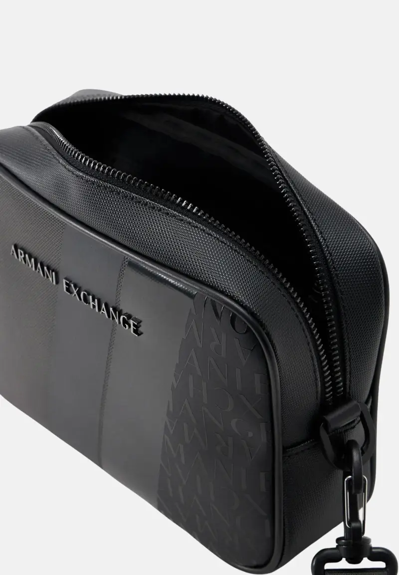 Pochette nera da uomo miniatura 3