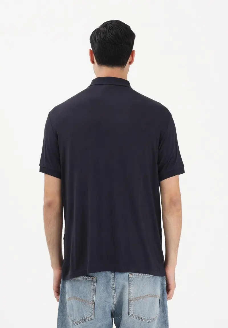 Armani Exchange Polo Uomo Blu 4192254 miniatura 3