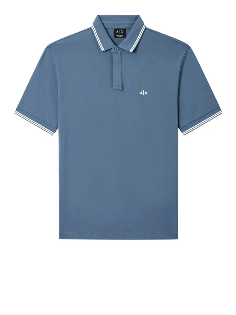polo armani exchange da uomo - blu