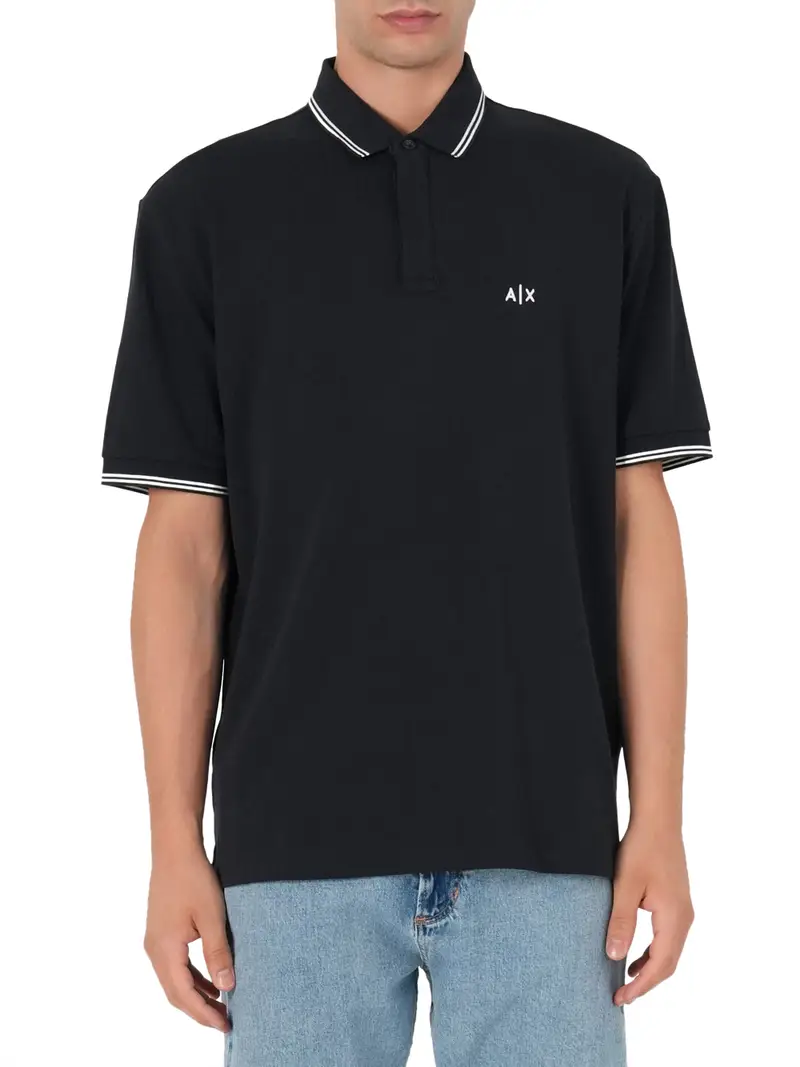 polo armani exchange da uomo - blu